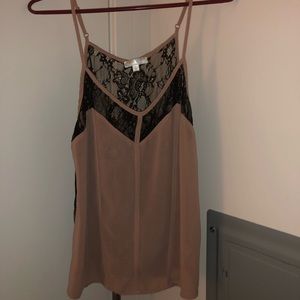 Sexy tank top with mesh back.